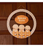 Kişiye Özel Bebek Kapı Süsü (Peluş Ayıcık Hediyeli) – Baby Shower / Hastane Odası