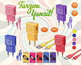 Subzero Micro USB 5 Watt Hızlı Şarj Aleti Mavi