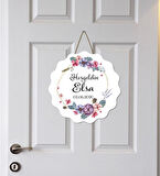 Kişiye Özel Bebek Kapı Süsü (Peluş Ayıcık Hediyeli) – Baby Shower / Hastane Odası