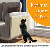 Beylini Kedi Tırmalama Halısı Yapışkanlı Her Yüzeye Uygulanabilir Kesilebilir Mobilya Koruyucu Mat (40X50)