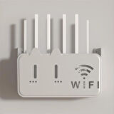 Siyah Polikarbon Wifi Kutusu Kedi Desenli Duvar Asılabilir Sigorta Ve Modem Saklama Kutusu 25x15x6 Cm