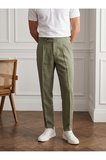Premium Keten Old Money Pantolon - Sade ve Şık