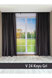Donatti Koyu Gri Star Blackout Pilesiz Tek Kanat Fon Perde