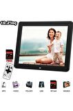 Kingboss 10 Inç Lcd Ekran Dijital Fotoğraf Çerçevesi Müzik Çalma Video+mp3