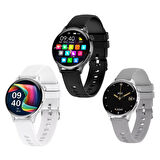 Gt3 Mini 38 Mm Smart Watch Akıllı Saat-beyaz Yuvarlak Kadın Saati Nfc Özellikli Ios-android