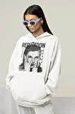 Taylor Swift Reputation Baskılı Unisex Oversize Şarkıcı Hoodie