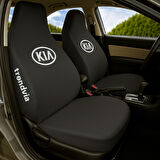KIA Logolu Siyah Penye Koltuk Kılıfı Takımı – Ön ve Arka Koltuk Koruyucu