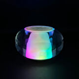 Kristal Cam Hoparlör Bluetooth Bağlantısı RGB Işık Efekti Yüksek Ses Kaliteli Taşınabilir Hoparlör