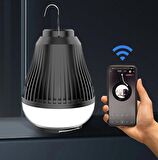 Kamp Işığı Şarjlı Taşınabilir Bluetooth Hoparlör Özellikli Speaker Led Işık Asılabilir Aparat