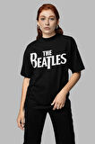 The Beatles Baskılı Unisex Oversize Müzik Grubu Tişört