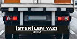 140 cm Kişiye Özel Kamyon Arkası Çamurluk Söz Yazı Sticker