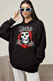 Misfits Baskılı Unisex Oversize Rock Metal Hoodie