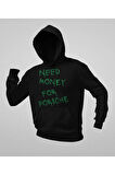 Need Money For Porsche Yazılı Unisex Oversize Hoodie