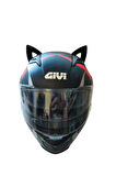 Kask Süsü -kedi Kulağı Rüzgar Tutmaz Siyah