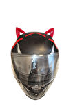 Kask Süsü -kedi Kulağı Rüzgar Tutmaz Kırmızı