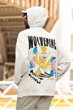 Wolverine Karakter Baskılı Unisex Oversize Hoodie