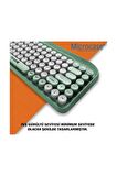 Yuvarlak Tuşlu Telefon Tablet Tutuculu Taşınabilir 2,4 gz Kablosuz Bluetooth Klavye