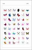 sticker kelebekli