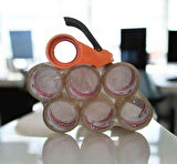  Koli Bantlama Makinesi + 6 Koli Bandı TURUNCU RENK