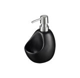 Sıvı Sabunluk Siyah Süngerlik Bölmeli 460ml Sabunluk