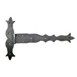 Antika Tarz Dekoratif Pirinç Kuyruklu Dövme Menteşe - 251X393 Mm, Oksit