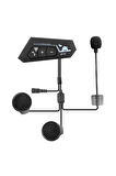 Bt22 Kask Kulaklık Bluetooth Motosiklet Kulaklık 5.0 Bluetooth Interkom Motorsiklet Kulaklık