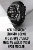 Akıllı Saat Nabız Sensörlü Bildirim Görebilen Spor Modları Gps Takibi