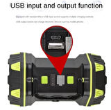 F-262 Yeni Güçlü Çift Taraflı Taşınabilir Spot Ve Işıldak Usb Şarjlı Fener