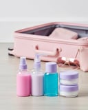 5 Parça Şeffaf Seyahat Kozmetik Seti 30 Ml