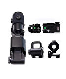 558-G43 Xps2 Hedef İşaretleyici Red Dot - Holografik Nişangâh, 5X Büyütmeli Set-Siyah