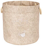 Kulplu Yuvarlak Düzenleyici Çok Amaçlı Kolay Taşınabilen Organizer Keçe Sepet (Mega) 03648