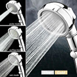 Su Tasarruflu Duş Başlığı Aç Kapa Özellikli 3 Kademeli Su Akış Ayar Fonksiyonu