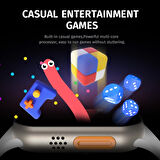 Hw8 Çift Kordon 49Mm - Siri Nfc Bluetooth Arama Konuşma - İos & Android Uyumlu Akıllı Saat