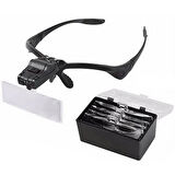 -Işıklı Gözlük Büyüteç - 5 Farklı Lens 9892B