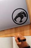 Microsoft 16-16.9 inç Black Panter Logo notebook sticker modeli 18x12cm