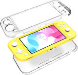 Nintendo Switch LITE İçin Sert Plastik Şeffaf Cihaz Koruyucu Kapak