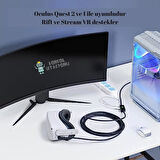 Link Kablosu Oculus Quest 2 5M 3.2 Gen 2A - Aynı Anda Şarj ve Oyun İmkanı