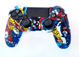 Playstation 4 Desenli Kol Koruyucu Silikon Kılıf 4P4 Ps4 Kol Kılıfı