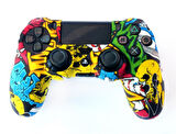 Playstation 4 Desenli Kol Koruyucu Silikon Kılıf 8P4 Ps4 Kol Kılıfı