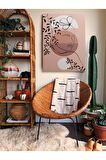 Soyut Dekoratif Vintange Retro Bohe Bohem Boho Art Vektorel Abstract Minimalist Canvas Kanvas Tablo