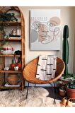 Soyut Dekoratif Vintange Retro Bohe Bohem Boho Art Vektorel Abstract Minimalist Canvas Kanvas Tablo