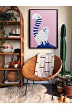 Soyut Dekoratif Vintange Retro Bohe Bohem Boho Art Vektorel Abstract Minimalist Canvas Kanvas Tablo