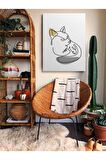 Soyut Dekoratif Vintange Retro Bohe Bohem Boho Art Vektorel Abstract Minimalist Canvas Kanvas Tablo
