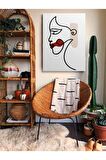 Soyut Dekoratif Vintange Retro Bohe Bohem Boho Art Vektorel Abstract Minimalist Canvas Kanvas Tablo