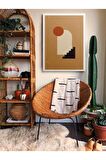 Soyut Dekoratif Vintange Retro Bohe Bohem Boho Art Vektorel Abstract Minimalist Canvas Kanvas Tablo