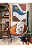 Soyut Dekoratif Vintange Retro Bohe Bohem Boho Art Vektorel Abstract Minimalist Canvas Kanvas Tablo