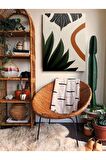 Soyut Dekoratif Vintange Retro Bohe Bohem Boho Art Vektorel Abstract Minimalist Canvas Kanvas Tablo