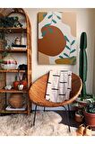 Soyut Dekoratif Vintange Retro Bohe Bohem Boho Art Vektorel Abstract Minimalist Canvas Kanvas Tablo