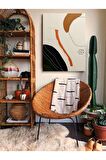 Soyut Dekoratif Vintange Retro Bohe Bohem Boho Art Vektorel Abstract Minimalist Canvas Kanvas Tablo