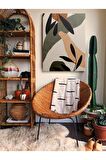 Soyut Dekoratif Vintange Retro Bohe Bohem Boho Art Vektorel Abstract Minimalist Canvas Kanvas Tablo